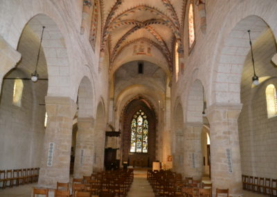 L'intérieur de l'abbatiale